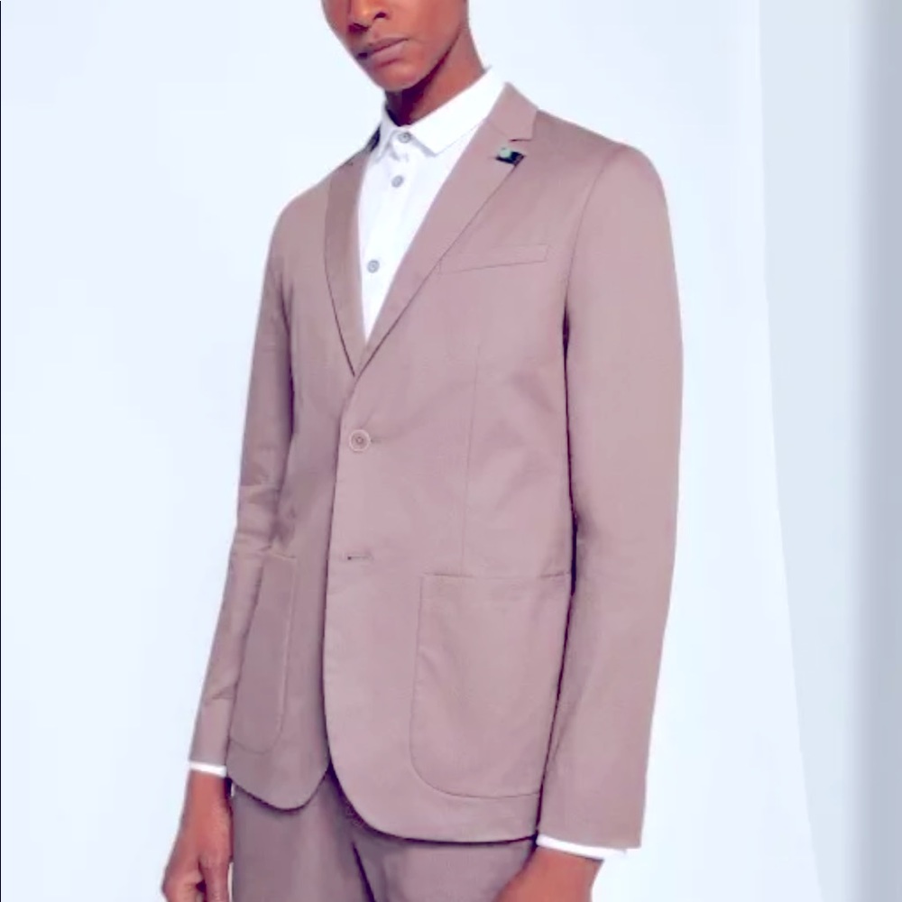 Ted Baker Men’s Cliford Piece-Dyed Cotton Blazer